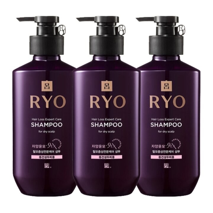 려 자양 9EX 탈모전문케어 중건성 샴푸 400ml x3
