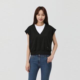 [PAT] 브이넥 저지 베스트_1K45393