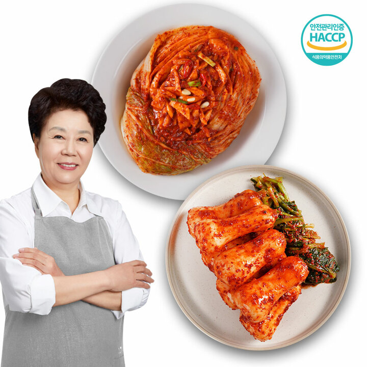 [소문난일품] 포천명가 배윤자 포기김치 5kg + 총각김치 3kg