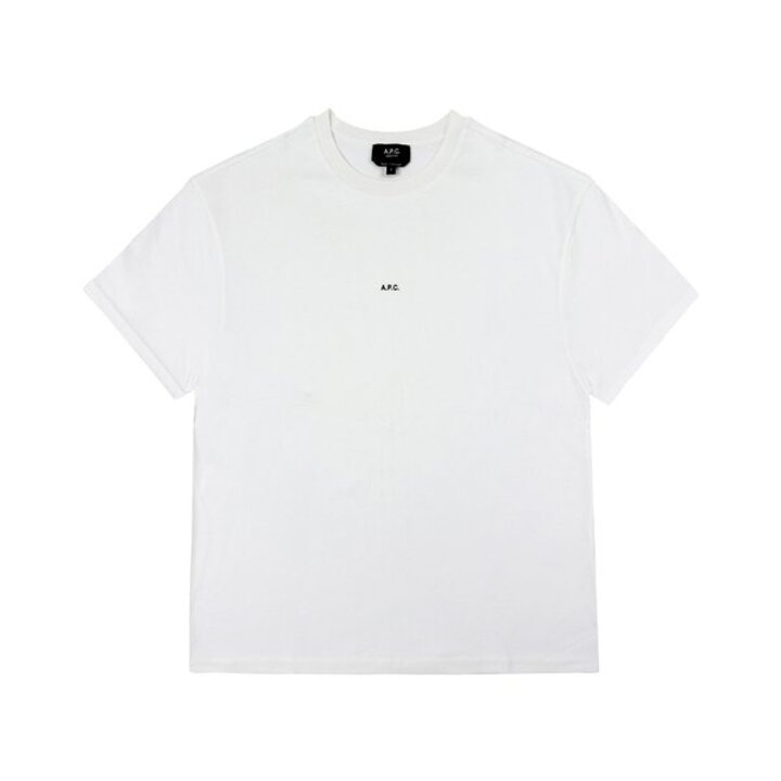 아페쎄 COHBW H26386 TAG WHITE/BLACK 마이크로 로고 박시 남성 반팔티