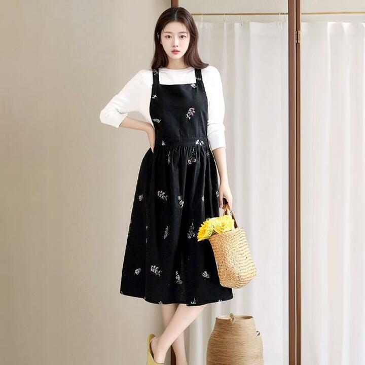 [플로레센스]디오데일리자수앞치마2종