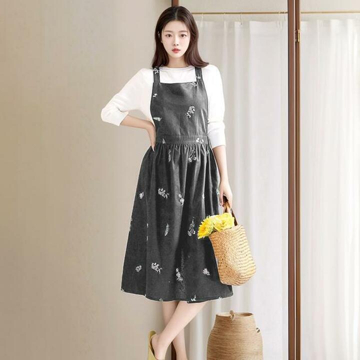 [플로레센스]디오데일리자수앞치마2종