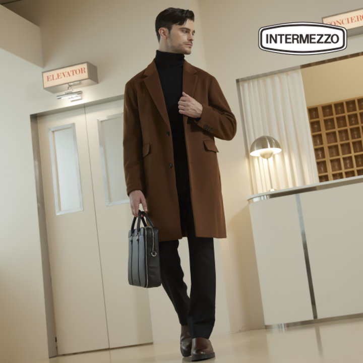 [웅니버스] 인터메조 25FW 울 캐시미어 블랜디드 코트