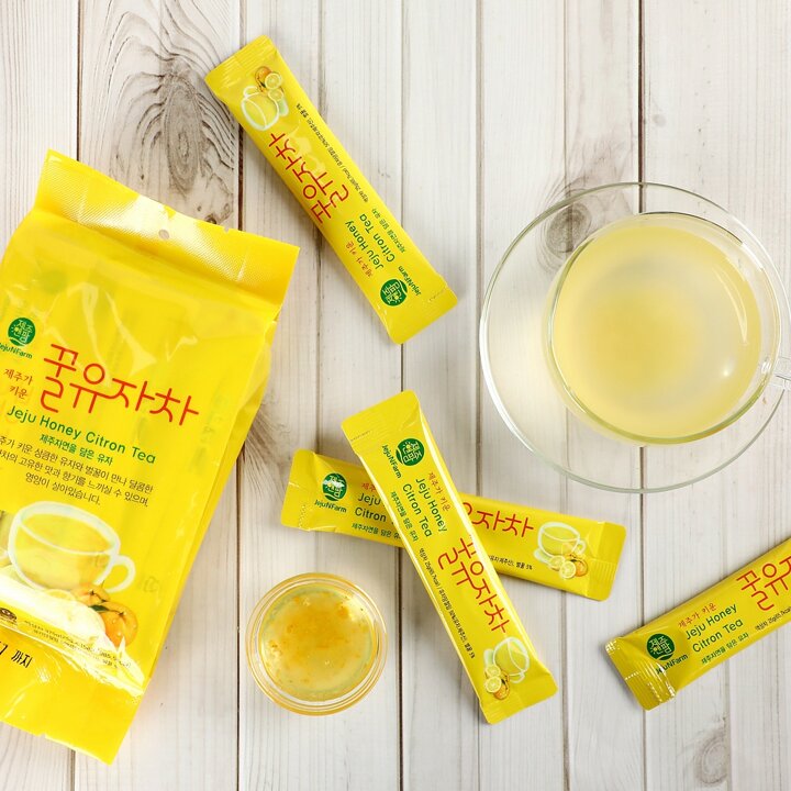 제주 제철진미 제주가키운 꿀유자차 스틱 750g(25g 30개)