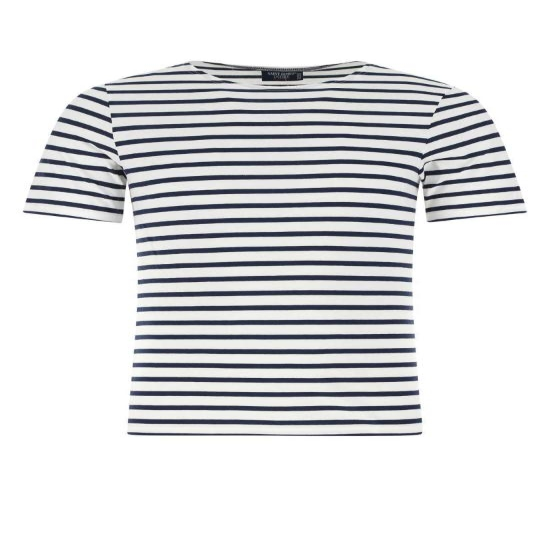 25SS 세인트제임스 반팔 티셔츠 986350 ECRU MARINE DOM