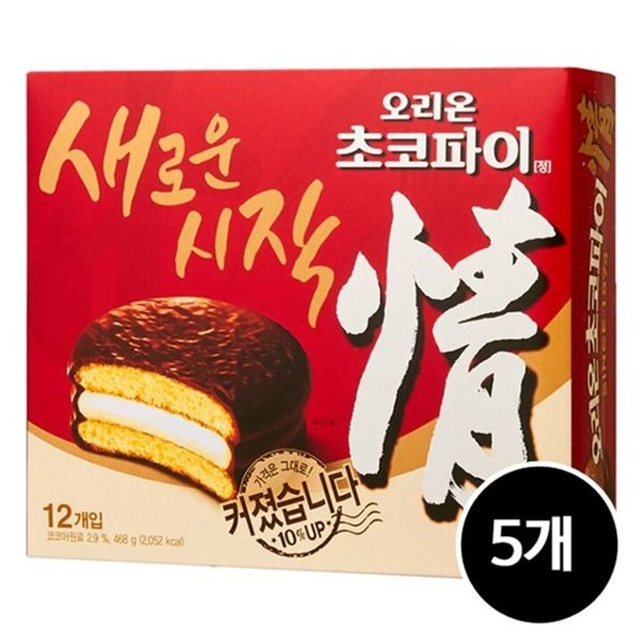 오리온 초코파이, 468g, 5개[34280569]