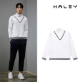 헤일리골프 남성 하프집업 브이넥 긴팔 티셔츠 HFAKT2002