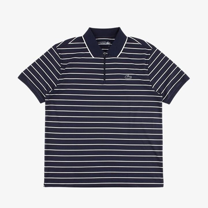 [하프클럽/라코스테]스포츠 남성 반집업 피케 폴로 반팔 티셔츠 DH419E 56G-P423403102