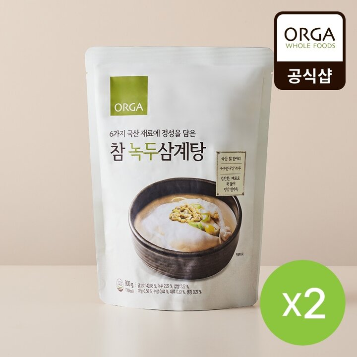 올가 참 녹두삼계탕 (900g) 2봉