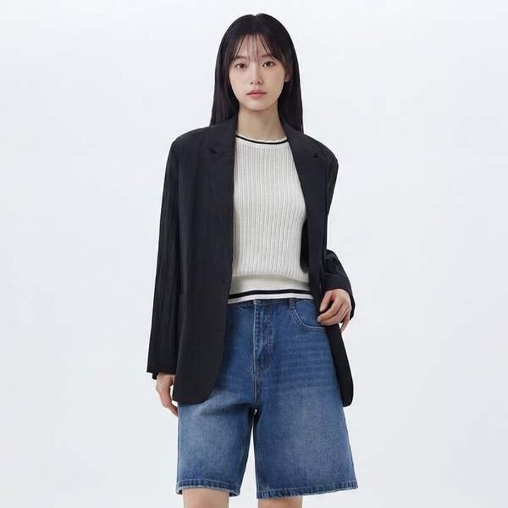 (신세계의정부점)투버튼 베이직 자켓 AS2WJ460