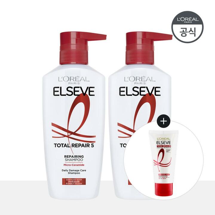 로레알파리 토탈 리페어5 샴푸 400ml 2개 [증정]TR5 헤어팩50ml