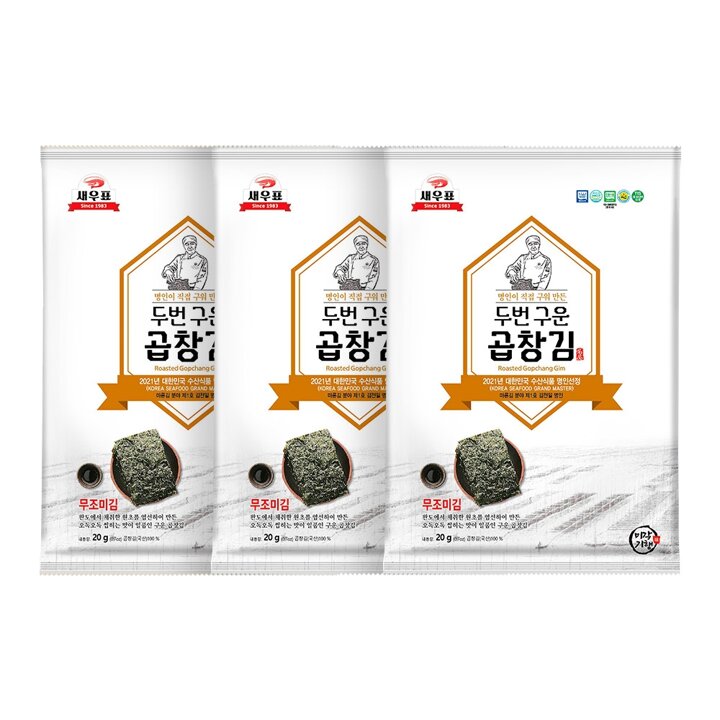 [G] 새우표 완도 구운 곱창김 20g x 20봉
