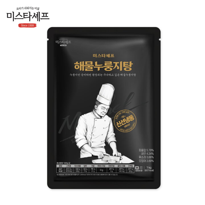[S]미스타셰프 해물누룽지탕 1kg x 3팩