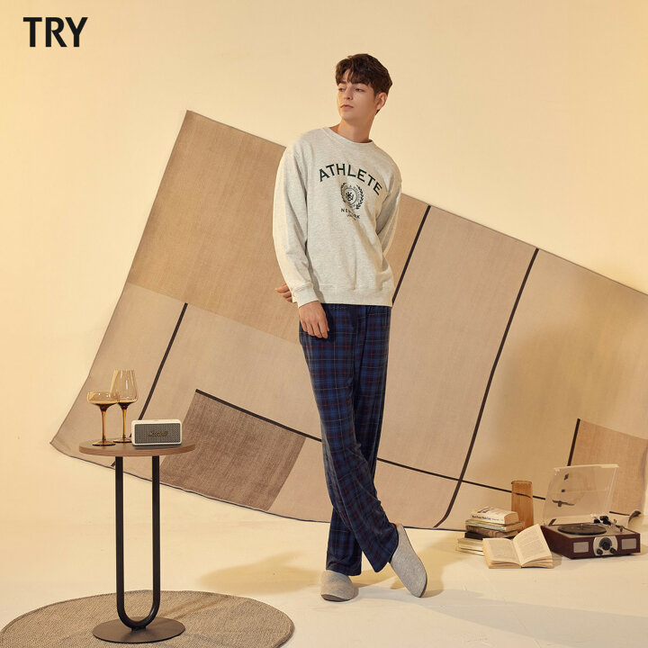 TRY 피치기모 파자마 팬츠 3종(남성)