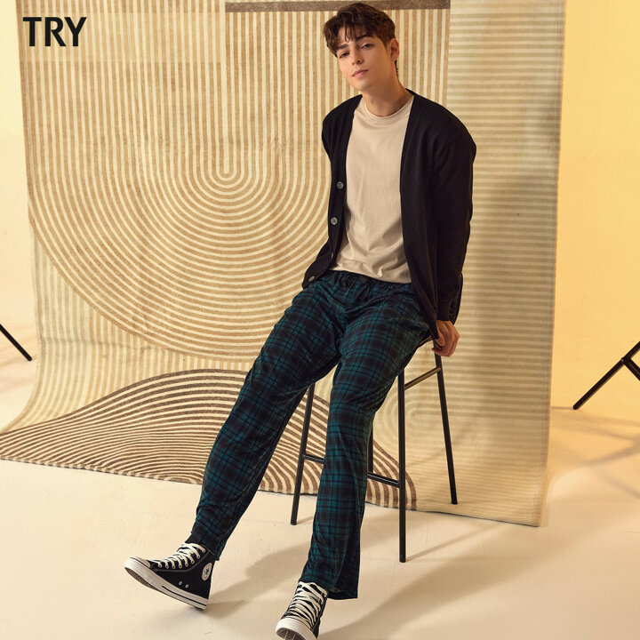 TRY 피치기모 파자마 팬츠 3종(남성)