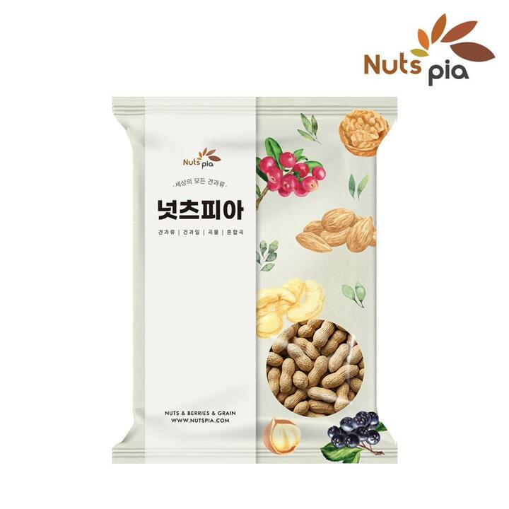 [넛츠피아] 25년산 햇 볶음 피땅콩 200g 견과류 땅콩 알땅콩 대보름 부럼