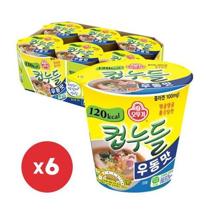 (신세계의정부점)오뚜기  컵누들 우동맛 38.1gx6개