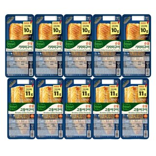 CJ제일제당 비비고 순살 고등어구이 60g x5개 + 순살 가자미구이 60g x5개 (냉장)