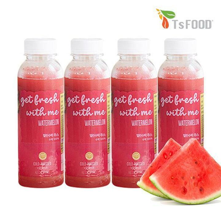 (S)[보라티알] TS FOOD 겟프레시 얼린 수박 주스 330ml x 4병