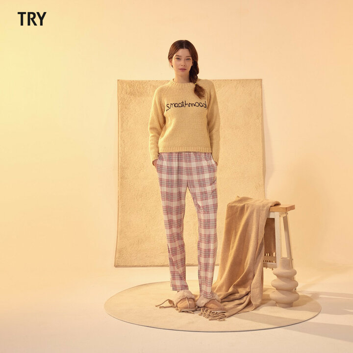 TRY 피치기모 파자마 팬츠 3종(여성)