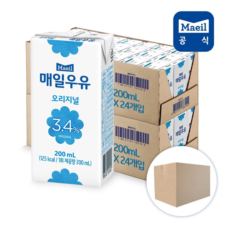 매일 오리지널 멸균우유 200ml 48팩