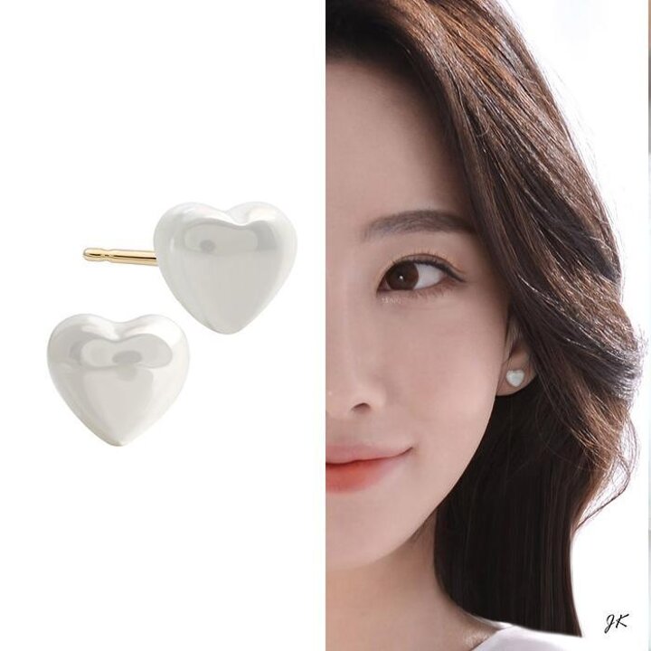 14K진주하트미니골드금귀걸이