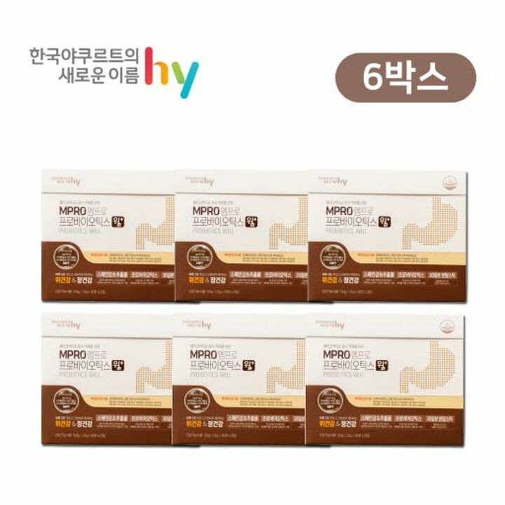 [반값세일] 위에는 윌 위건강 유산균 / 엠프로 프로바이오틱스 윌+ 6박스 (6개월분)