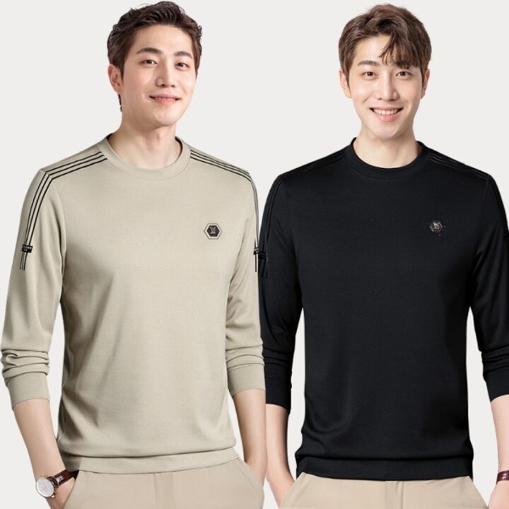 긴팔 남자 상의 롱슬리브 티셔츠 봄 가을 흰티쭉티