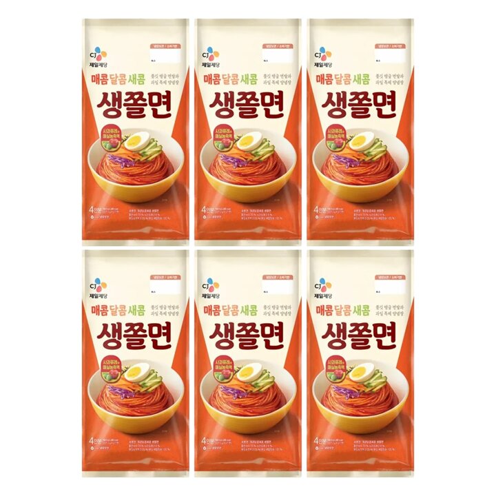 CJ 생쫄면(4인) 909g x6개