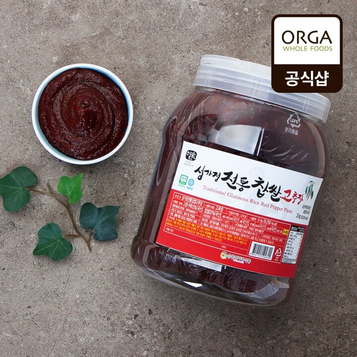 [올가][생산직송]순창 전통 찹쌀고추장 3kg