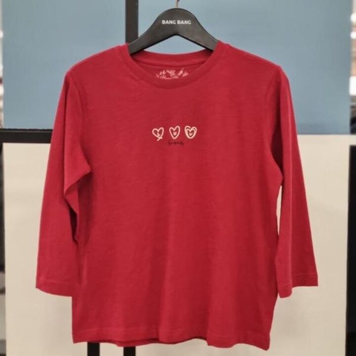 뱅뱅 HC21 여성 프린트 라운드넥 면 7부티셔츠  NTM255 (S45335388)