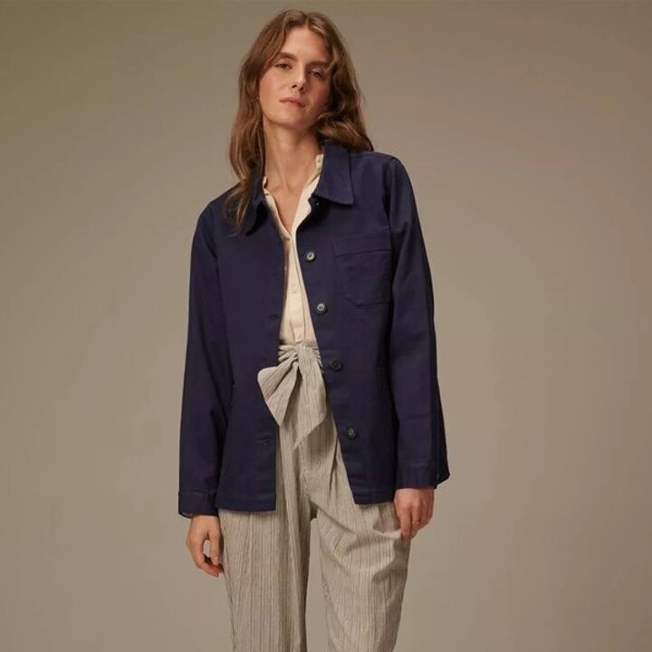 (신세계강남점)코튼트윌 여성 (W)Women cotton twill Work Jacket Navy LSTA0JK22W
