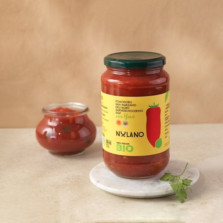 (하우스오브신세계 청담)[NOLANO] 유기농 산마르자노 토마토 홀 위드 바질 550g