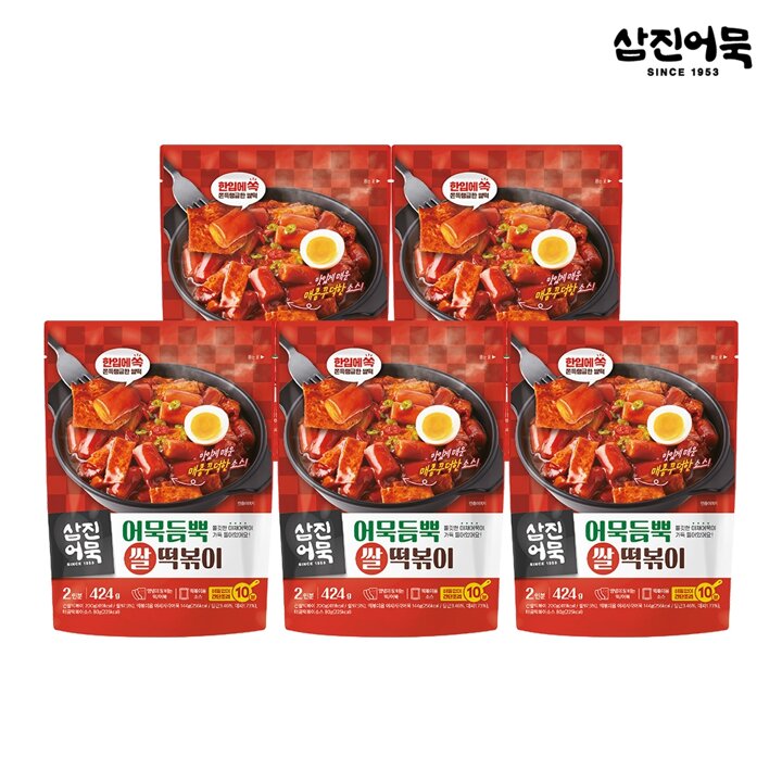 [G][삼진어묵] 어묵듬뿍 쌀떡볶이 x 5개