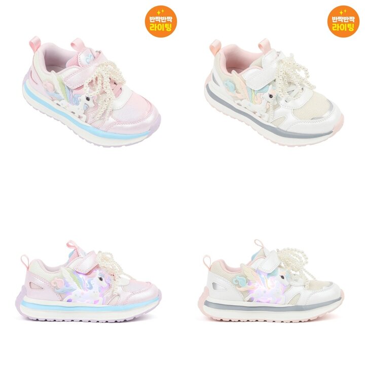 (신세계강남점)[다이노솔즈] DINOSOLES 26년 S/S 신상  LED 미스틱 유니콘 키즈 DNYCG1TSMU11
