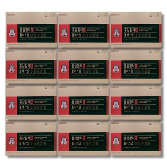 [보리담다] 정관장 홍삼활력 플러스 업 40ml x 30개입 12박스 쇼핑백