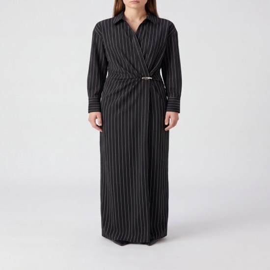 구하다 [해외배송] 26FW 돈답 롱 원피스 DA570ES0080XXX 999 Black