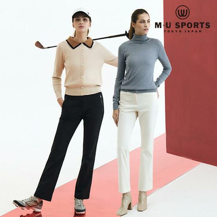 [MU SPORTS] 엠유스포츠 25FW 여성  벨벳 기모 팬츠 2종