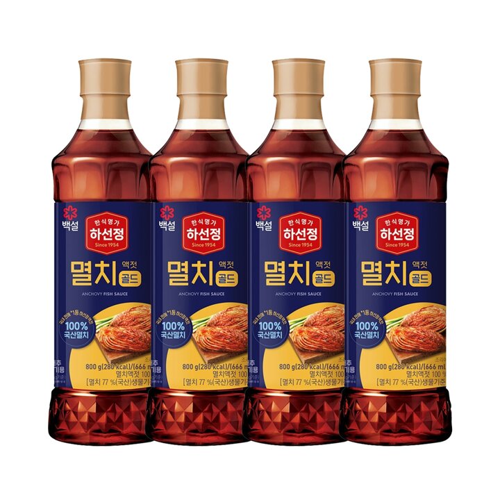 CJ하선정 멸치액젓800g X 4개
