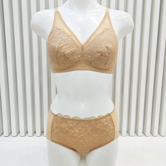 -사은품증정- 부직포 풀컵 노와이어 브라 햄팬티 세트 BR6815,BP6815PUS