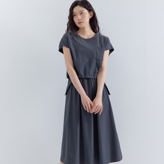 [ZISHEN] 피어로즈 풀오버 레이어드형 원피스 LCOPP593_DE