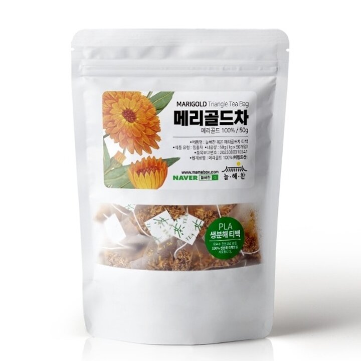 늘해찬 볶은 메리골드차 마리골드 허브차 50티백16469370588707