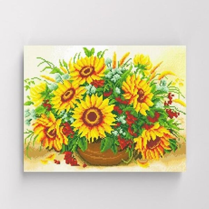 아트박스/하비스스퀘어 명화풍경 8개의 태양 보석십자수 캔버스 40x50cm