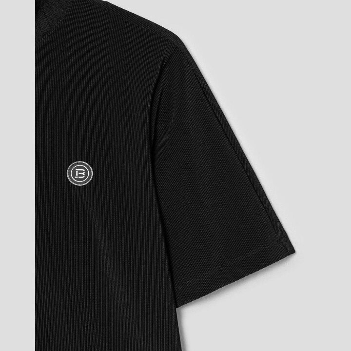 (신세계강남점)FW25 여성 골조직 하이넥 반소매 티셔츠 - 블랙 (BJ5842A245)