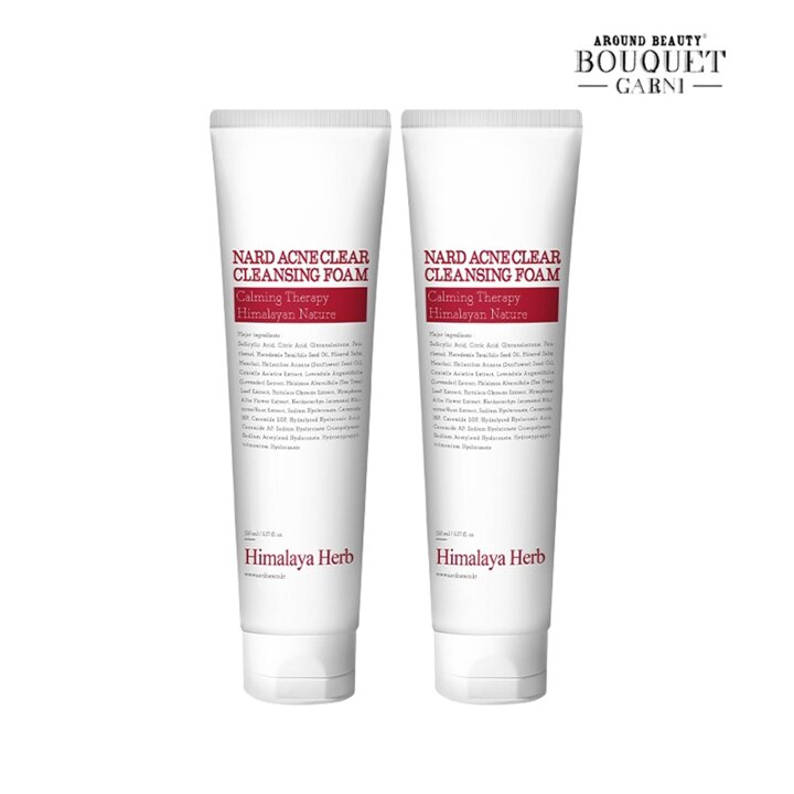 히말라야 허브 나드 여드름 완화 클렌징폼 150ml x2개