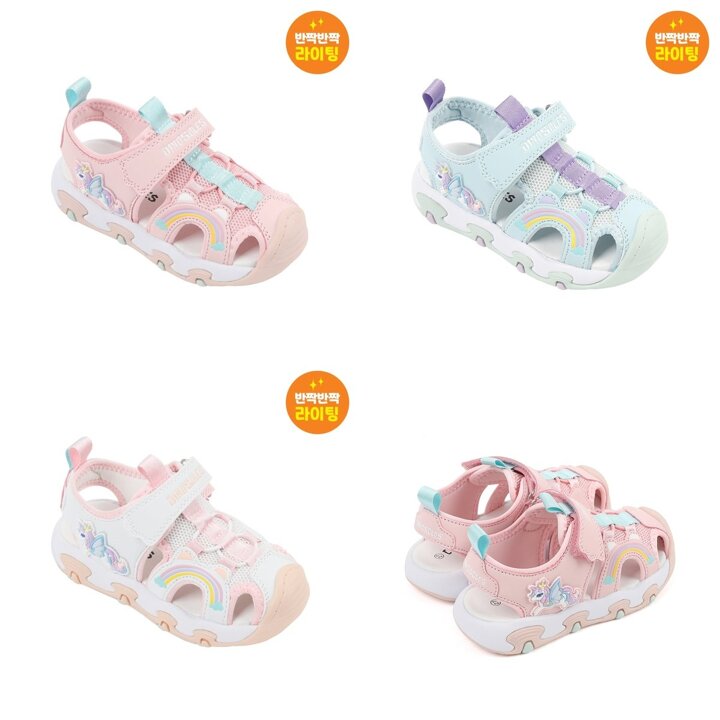 (신세계의정부점)[다이노솔즈] DINOSOLES 26년 S/S 신상  LED 유니콘 드림 샌들 키즈 DNYCG1TSUD11