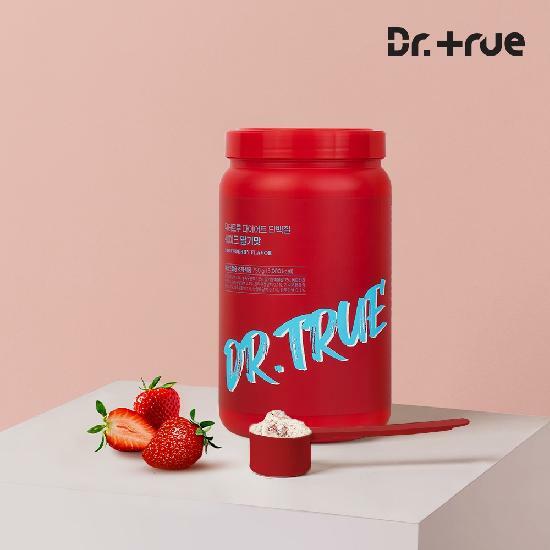 초유 산양유 프로틴 담은 닥터트루 리얼 다이어트 식사대용 단백질 쉐이크 딸기맛 750g 25일분 (보틀 포함)