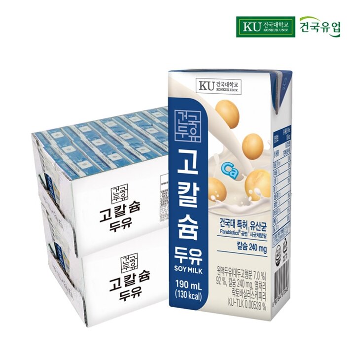 [G]건국두유 고칼슘 두유 190ml 48팩