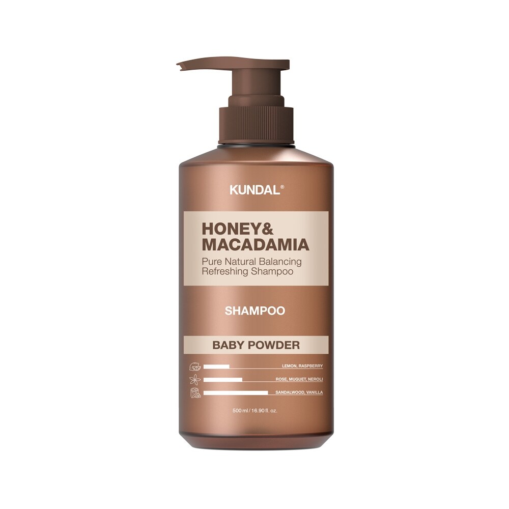 쿤달 허니 앤 마카다미아 네이처 샴푸 베이비파우더 500ml x1개