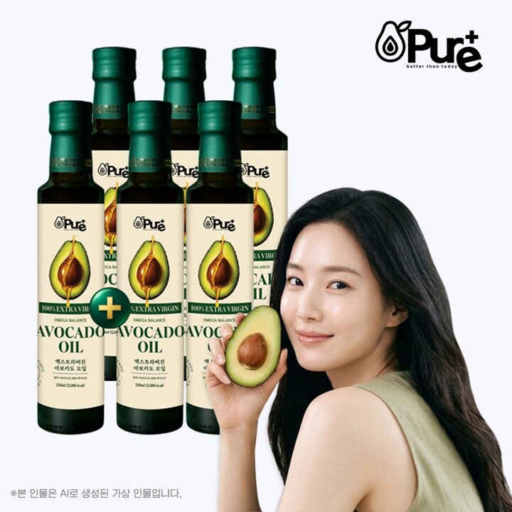 [퓨어플러스] 엑스트라버진 오메가 밸런스 아보카도오일 250ml x 6병
